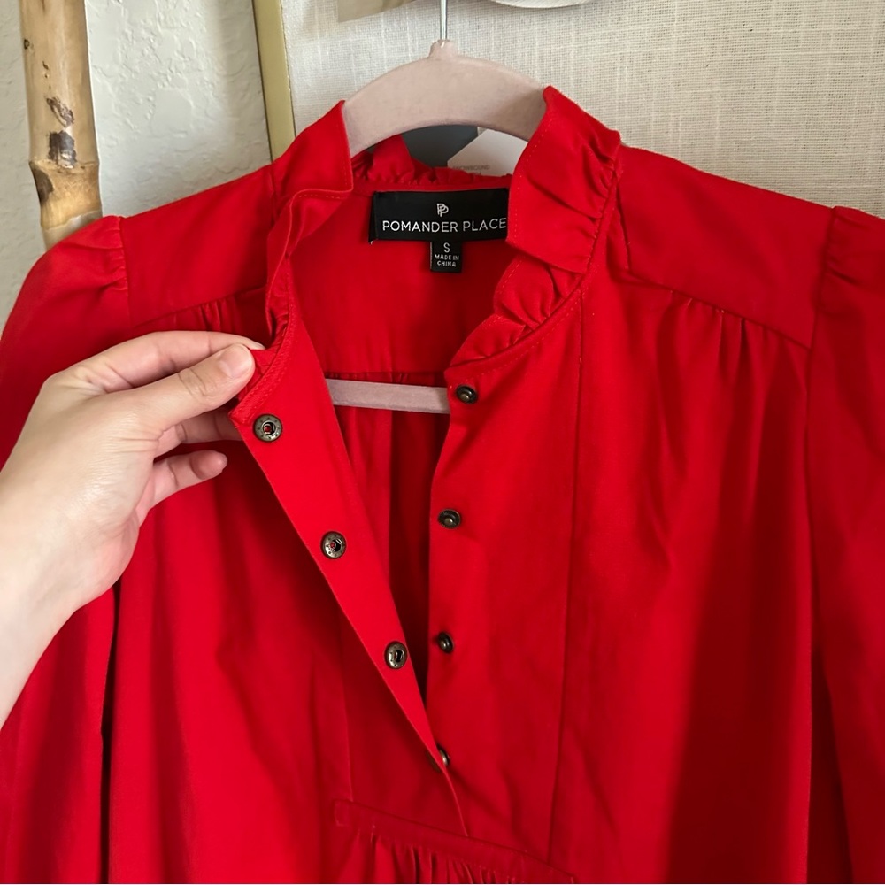 Tuckernuck POMANDER PLACE Red Claiborne Dress - Picture 11 of 12